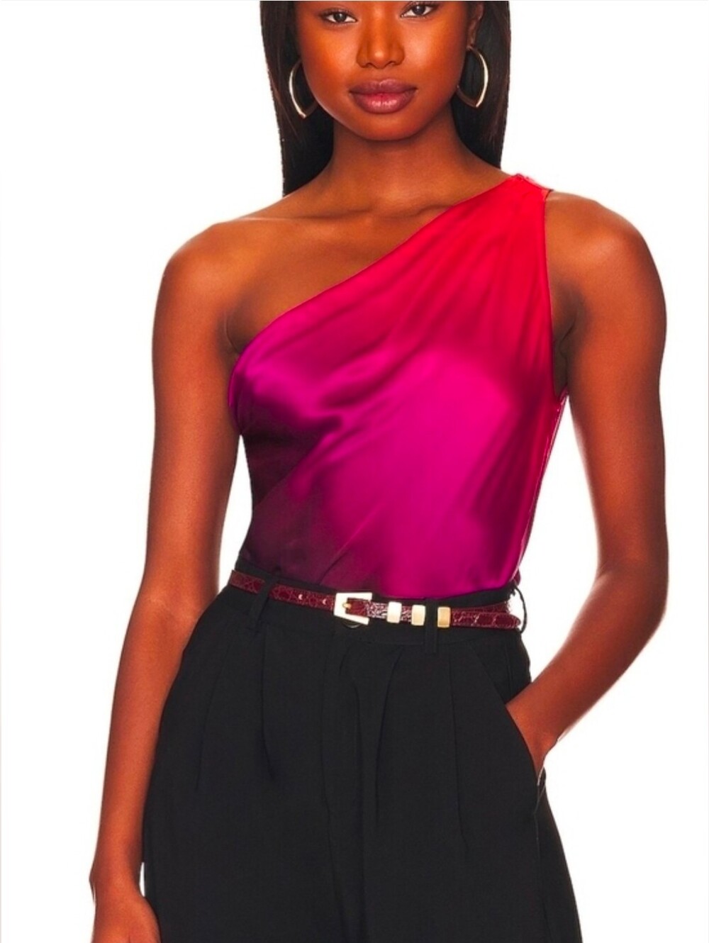 CAMI NYC Darby Bodysuit in Cosmo Ombré • size small